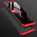For Samsung Galaxy A21s GKK Three Stage Splicing Full Coverage PC Protective Case(Black Red)