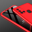 For Samsung Galaxy A21s GKK Three Stage Splicing Full Coverage PC Protective Case(Red)