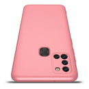 For Samsung Galaxy A21s GKK Three Stage Splicing Full Coverage PC Protective Case(Rose Gold)