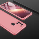 For Samsung Galaxy A21s GKK Three Stage Splicing Full Coverage PC Protective Case(Rose Gold)