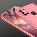 For Samsung Galaxy A21s GKK Three Stage Splicing Full Coverage PC Protective Case(Rose Gold)