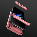 For Samsung Galaxy A21s GKK Three Stage Splicing Full Coverage PC Protective Case(Rose Gold)