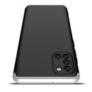 For Samsung Galaxy A31 GKK Three Stage Splicing Full Coverage PC Protective Case(Black Silver)