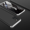 For Samsung Galaxy A31 GKK Three Stage Splicing Full Coverage PC Protective Case(Black Silver)