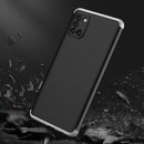 For Samsung Galaxy A31 GKK Three Stage Splicing Full Coverage PC Protective Case(Black Silver)