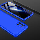 For Samsung Galaxy A31 GKK Three Stage Splicing Full Coverage PC Protective Case(Blue)
