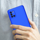 For Samsung Galaxy A31 GKK Three Stage Splicing Full Coverage PC Protective Case(Blue)