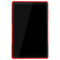 For Lenovo Tab M10 Plus TB-X606F Tire Texture Shockproof TPU+PC Protective Case with Holder(Red)