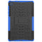 For Lenovo Tab M10 Plus TB-X606F Tire Texture Shockproof TPU+PC Protective Case with Holder(Blue)
