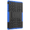 For Lenovo Tab M10 Plus TB-X606F Tire Texture Shockproof TPU+PC Protective Case with Holder(Blue)