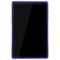 For Lenovo Tab M10 Plus TB-X606F Tire Texture Shockproof TPU+PC Protective Case with Holder(Purple)