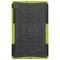 For Lenovo Tab M10 Plus TB-X606F Tire Texture Shockproof TPU+PC Protective Case with Holder(Green)