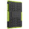 For Lenovo Tab M10 Plus TB-X606F Tire Texture Shockproof TPU+PC Protective Case with Holder(Green)