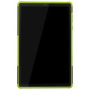 For Lenovo Tab M10 Plus TB-X606F Tire Texture Shockproof TPU+PC Protective Case with Holder(Green)