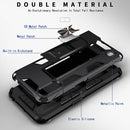 For Samsung Galaxy A01 Soldier Armor Shockproof TPU + PC Magnetic Protective Case with Holder(Silver)