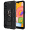 For Samsung Galaxy A01 Soldier Armor Shockproof TPU + PC Magnetic Protective Case with Holder(Black)