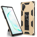 For Samsung Galaxy Note10+ Soldier Armor Shockproof TPU + PC Magnetic Protective Case with Holder(Gold)