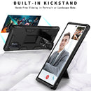 For Samsung Galaxy Note10+ Soldier Armor Shockproof TPU + PC Magnetic Protective Case with Holder(Gold)