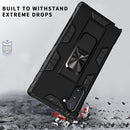 For Samsung Galaxy Note10+ Soldier Armor Shockproof TPU + PC Magnetic Protective Case with Holder(Gold)