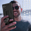 For Samsung Galaxy Note10+ Soldier Armor Shockproof TPU + PC Magnetic Protective Case with Holder(Gold)