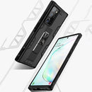 For Samsung Galaxy Note20 Ultra Soldier Armor Shockproof TPU + PC Magnetic Protective Case with Holder(Silver)