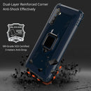 For OPPO Realme X50 & Realme X3 Carbon Fiber Protective Case with 360 Degree Rotating Ring Holder(Blue)