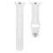 For Apple Watch Series 7 45mm / 6 & SE & 5 & 4 44mm / 3 & 2 & 1 42mm Two-tone Porous Silicone Watch Band(White)