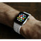 For Apple Watch Series 7 45mm / 6 & SE & 5 & 4 44mm / 3 & 2 & 1 42mm Two-tone Porous Silicone Watch Band(White)