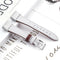 For Fitbit Charge 4 / 3 Top-grain Leather + 316L Stainless Steel Watch Band, Size:Small Code(White)