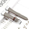 For Fitbit Charge 4 / 3 Top-grain Leather + 316L Stainless Steel Watch Band, Size:Small Code(Light Gray)