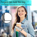 For Xiaomi Redmi 9C Carbon Fiber Protective Case with 360 Degree Rotating Ring Holder(Black)