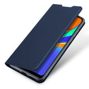 For Xiaomi Redmi 9C DUX DUCIS Skin Pro Series Horizontal Flip PU + TPU Leather Case, with Holder & Card Slots(Blue)