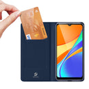 For Xiaomi Redmi 9C DUX DUCIS Skin Pro Series Horizontal Flip PU + TPU Leather Case, with Holder & Card Slots(Blue)