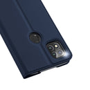 For Xiaomi Redmi 9C DUX DUCIS Skin Pro Series Horizontal Flip PU + TPU Leather Case, with Holder & Card Slots(Blue)