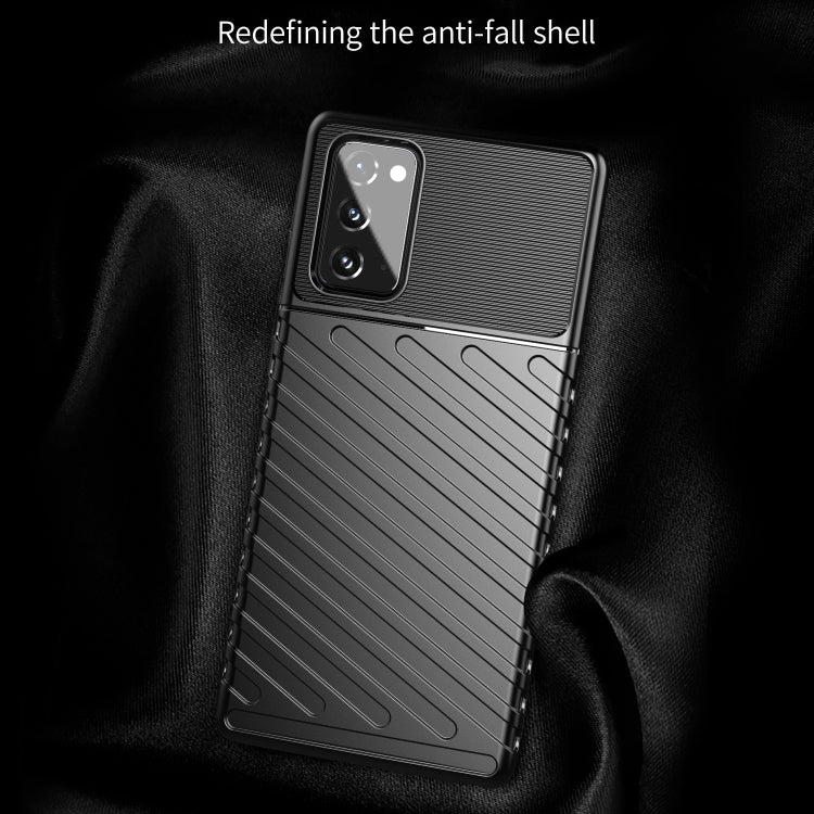 For Samsung Galaxy Note 20 Thunderbolt Shockproof TPU Protective Soft Case(Black)
