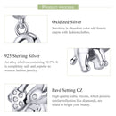 S925 Sterling Silver Pendant Happy Baby Elephant Beads DIY Bracelet Necklace Accessories