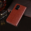 For Vivo X50 Pro idewei Crazy Horse Texture Horizontal Flip Leather Case with Holder & Card Slots & Wallet(Rose Red)