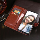 For HTC U20 5G idewei Crazy Horse Texture Horizontal Flip Leather Case with Holder & Card Slots & Wallet(Black)