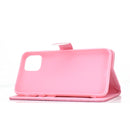 For iPhone 12 / 12 Pro Glitter Powder Horizontal Flip Leather Case with Card Slots & Holder & Photo Frame & Wallet & Lanyard(Rose Gold)