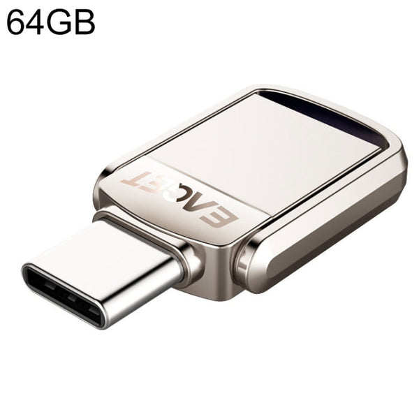 EAGET 64G USB 3.1 + USB-C Interface Metal Twister Flash U Disk, Standard