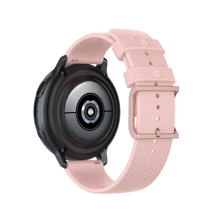 For Galaxy Watch Active 3 / Active 2 / Active / Galaxy Watch 3 41mm / Galaxy Watch 42mm 20mm Dot Texture Watch Band(Light Pink)
