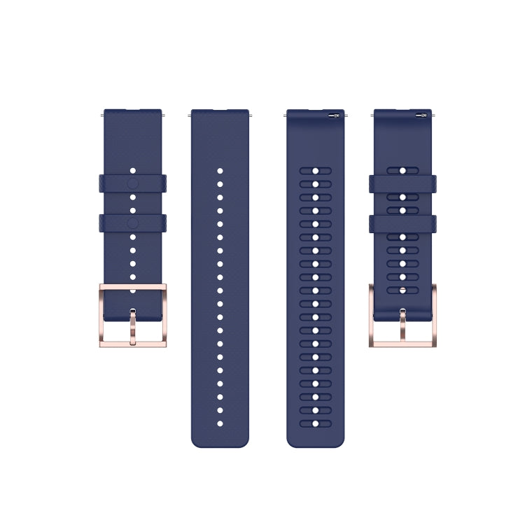 For Galaxy Watch Active 3 / Active 2 / Active / Galaxy Watch 3 41mm / Galaxy Watch 42mm 20mm Dot Texture Watch Band(Midnight Blue)