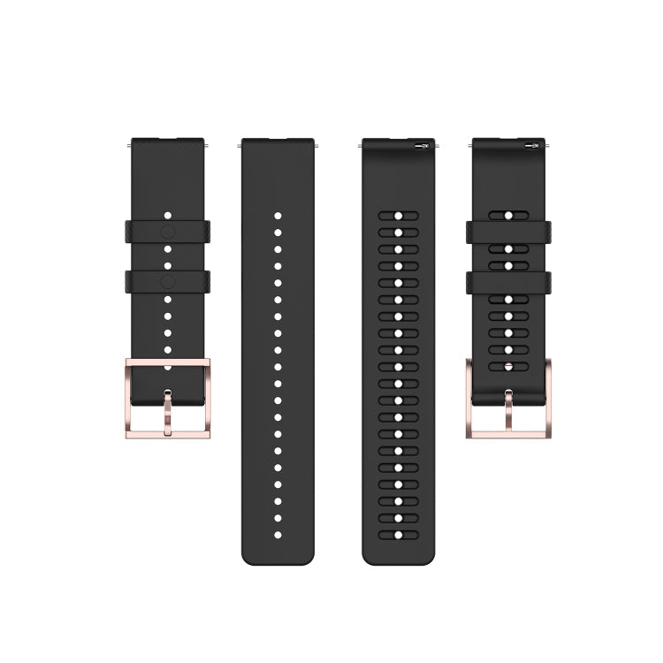 For Galaxy Watch Active 3 / Active 2 / Active / Galaxy Watch 3 41mm / Galaxy Watch 42mm 20mm Dot Texture Watch Band(Black)