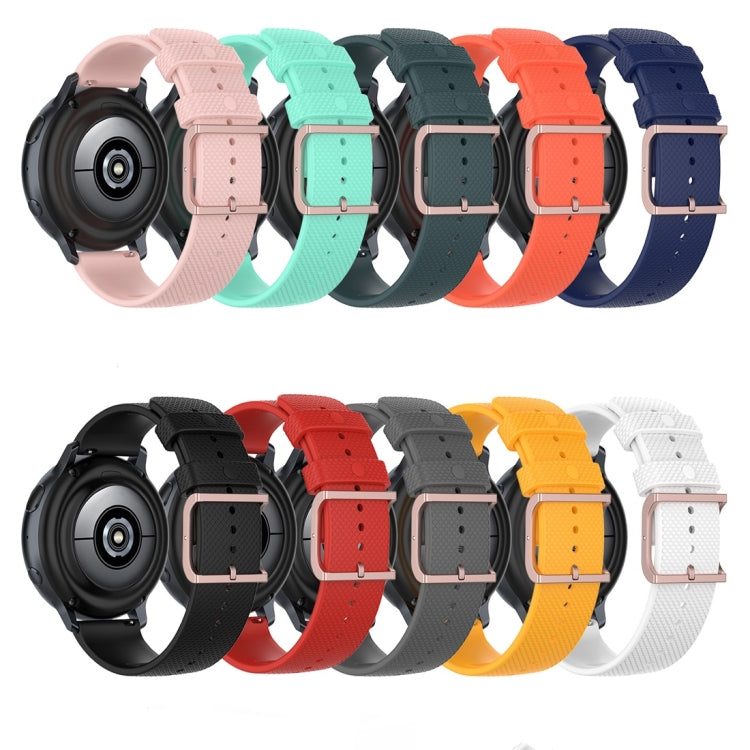 For Galaxy Watch Active 3 / Active 2 / Active / Galaxy Watch 3 41mm / Galaxy Watch 42mm 20mm Dot Texture Watch Band(Red)
