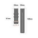 For Galaxy Watch Active 3 / Active 2 / Active / Galaxy Watch 3 41mm / Galaxy Watch 42mm 20mm Dot Texture Watch Band(Grey)