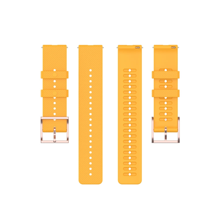 For Galaxy Watch Active 3 / Active 2 / Active / Galaxy Watch 3 41mm / Galaxy Watch 42mm 20mm Dot Texture Watch Band(Yellow)