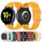 For Galaxy Watch Active 3 / Active 2 / Active / Galaxy Watch 3 41mm / Galaxy Watch 42mm 20mm Dot Texture Watch Band(Orange)