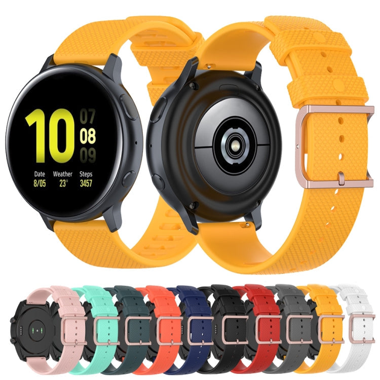 For Galaxy Watch Active 3 / Active 2 / Active / Galaxy Watch 3 41mm / Galaxy Watch 42mm 20mm Dot Texture Watch Band(Orange)
