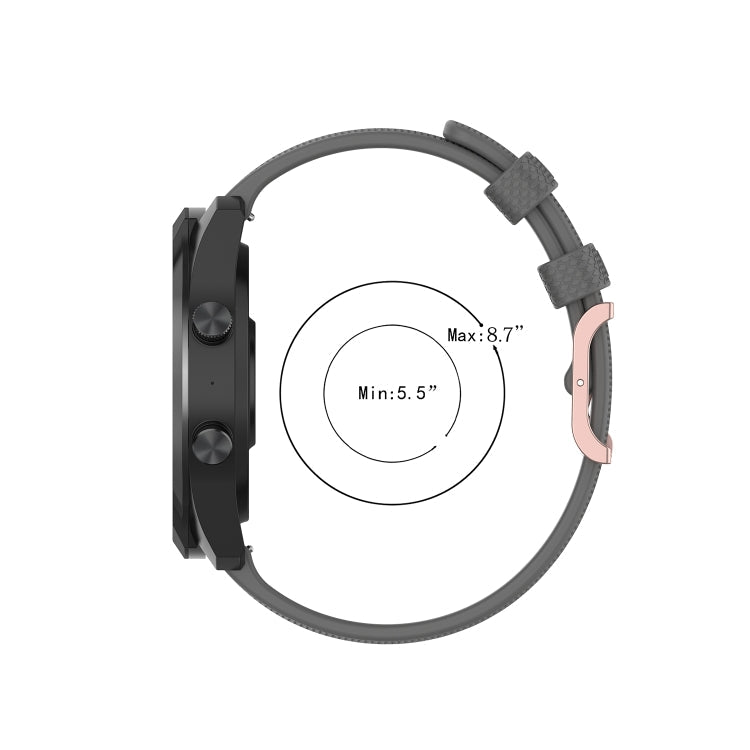 For Ticwatch Pro 2020 / Ticwatch GTX 22mm Dot Texture Watch Band(Black)