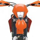 Speedpark KTM Cross-country Motorcycle LED Headlight Grimace Headlamp Assembly(Orange + White)